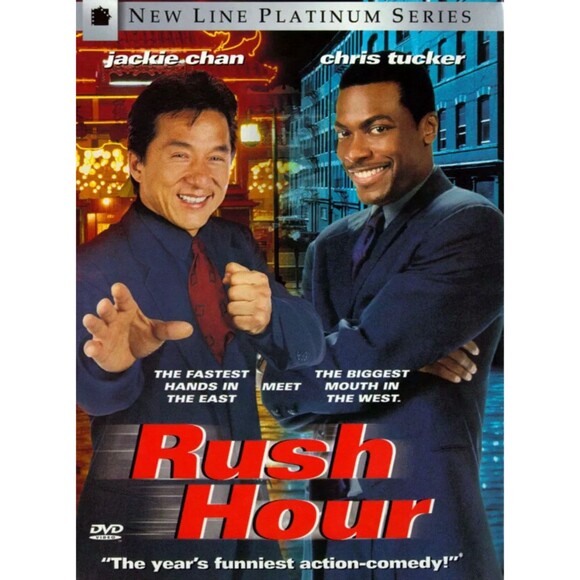 Rush Hour DVD Movie With Case 1999 Widescreen Chris Tucker Jackie Chan - Picture 1 of 10